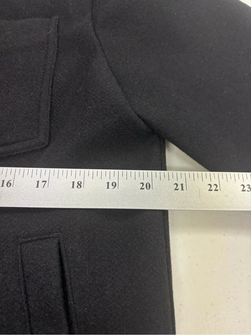 BANANA REPUBLIC JACKET MEN MEDIUM JET BLACK MEDIUM WEIGHT BUTTON FRONT